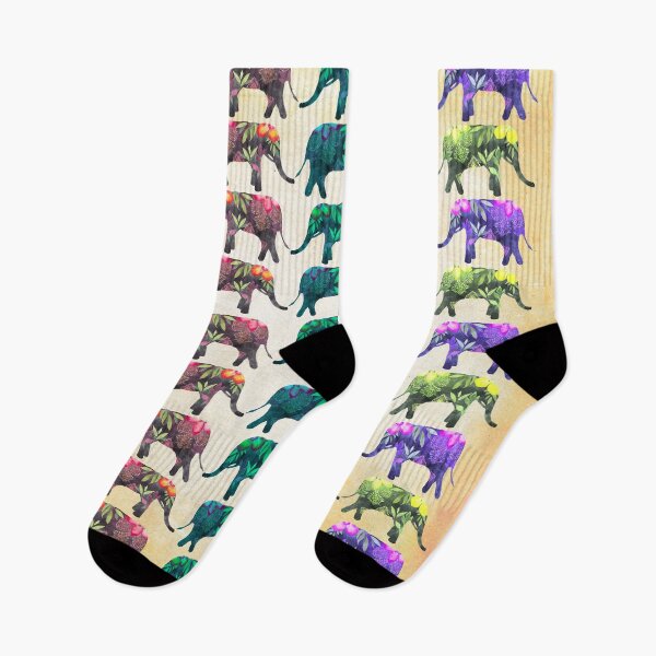 Item preview, Cluster of Colorful Elephants Pattern designed and sold by DEC02.