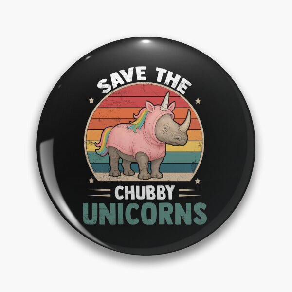 Item preview, Cute Save The Chubby Unicorns Retro Rhino Shirt designed and sold by LashondaGreen89.