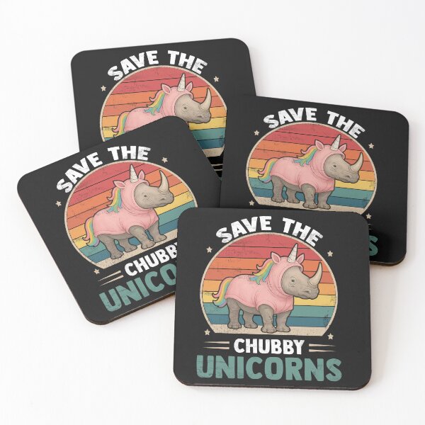 Item preview, Cute Save The Chubby Unicorns Retro Rhino Shirt designed and sold by LashondaGreen89.