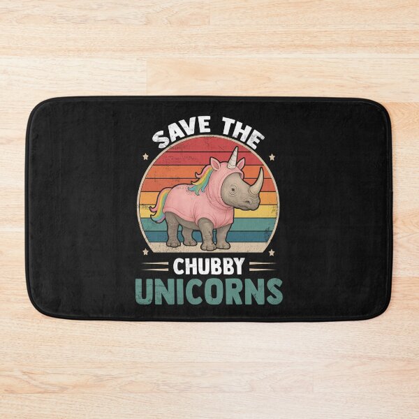 Item preview, Cute Save The Chubby Unicorns Retro Rhino Shirt designed and sold by LashondaGreen89.
