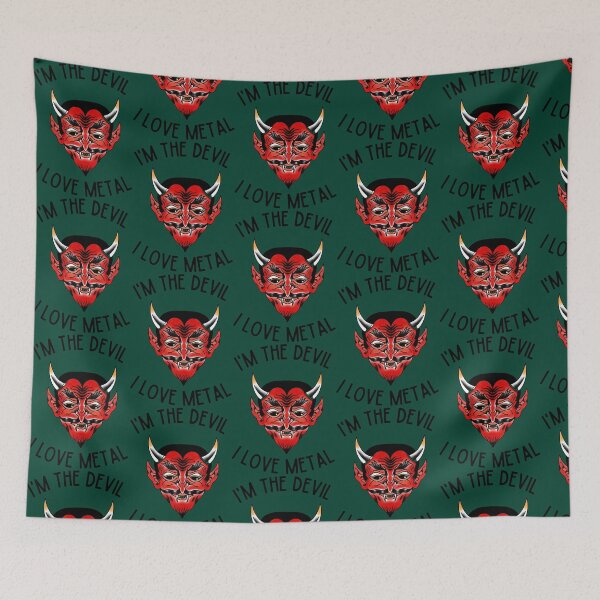 Item preview, I_m the Devil, I Love Metal  designed and sold by CutePattern78.