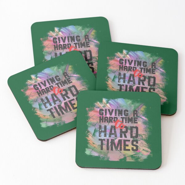 Item preview, Giving A Hard Time to Hard Times Motivation Quotes designed and sold by CutePattern78.
