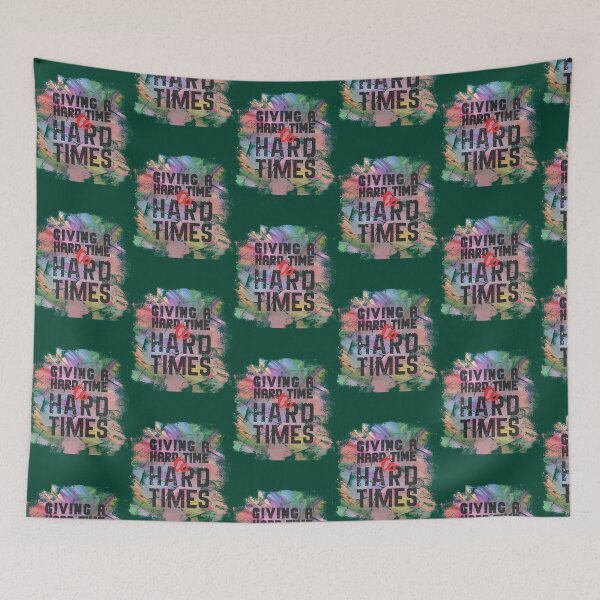 Item preview, Giving A Hard Time to Hard Times Motivation Quotes designed and sold by CutePattern78.