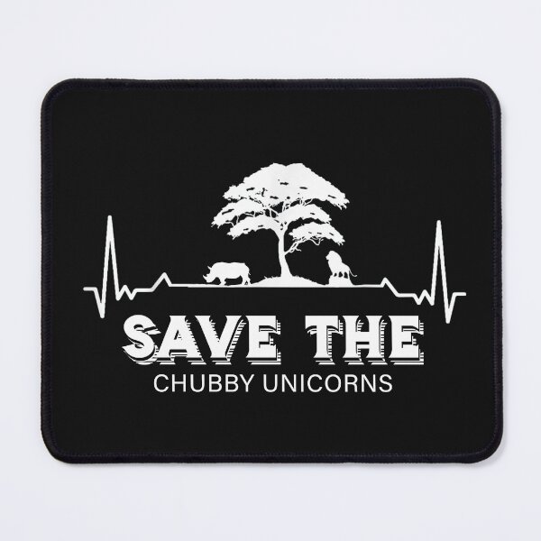 Item preview, Save The Chubby Unicorns Heartbeat Rhino Shirt designed and sold by LarryMBrown.