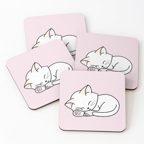 Item preview, White Cat - Sleeping designed and sold by missnisa.