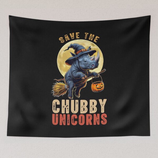 Item preview, Halloween Save The Chubby Unicorns Rhino Shirt designed and sold by LarryMBrown.