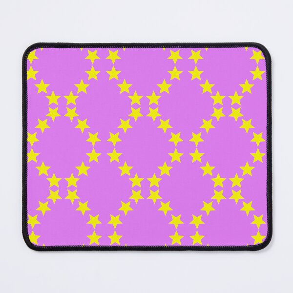 Item preview, Yellow Star Pattern on Lavender Pink Purple designed and sold by KeksWorkroom.