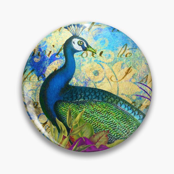 Item preview, Peacock Elegant Art Design With Luxurious Flowers  designed and sold by DEC02.