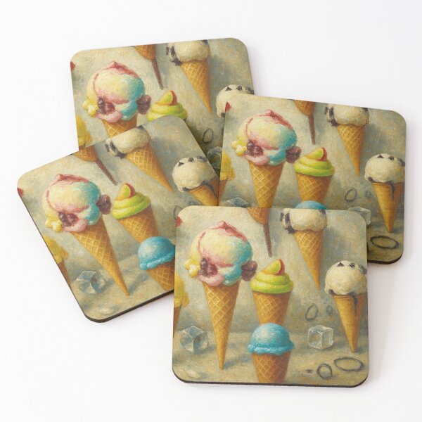 Item preview, Ice Cream Cone Abstract Art designed and sold by Natrual0903.