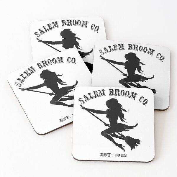 Item preview, Salem Broom Co Est 1692 Vintage Halloween Witch Silhouette designed and sold by Nannythenimfa.