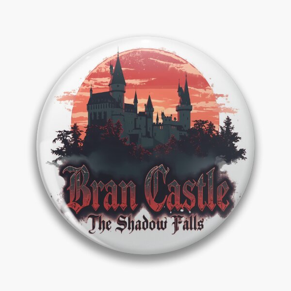 Item preview, Bran Castle Retro Gothic Art | Transylvania Vampire Horror Gift designed and sold by LoliDesignShop.