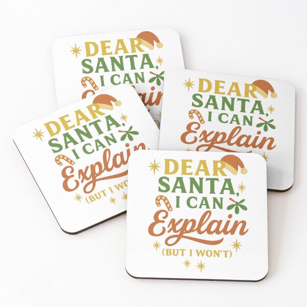 Item preview, Dear Santa I Can Explain But I Won’t – Funny Christmas Quote Hoodie & Shirt designed and sold by FluffyCreative.
