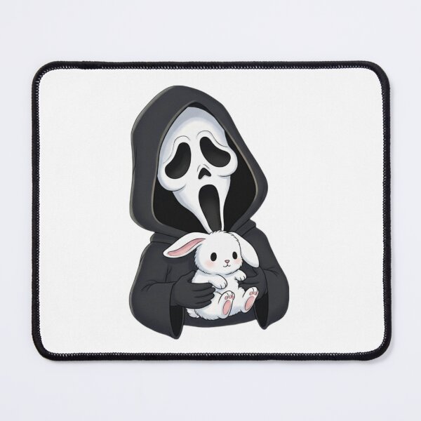 Item preview, Scream rabbit meme movie ghostface ghost face parody weird love pink designed and sold by CheeseBlueprint.