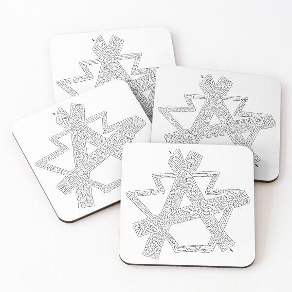 Item preview, AiXeLsyD13 Anarchy Keystone Maze (Black & White) designed and sold by AiXeLsyD13.