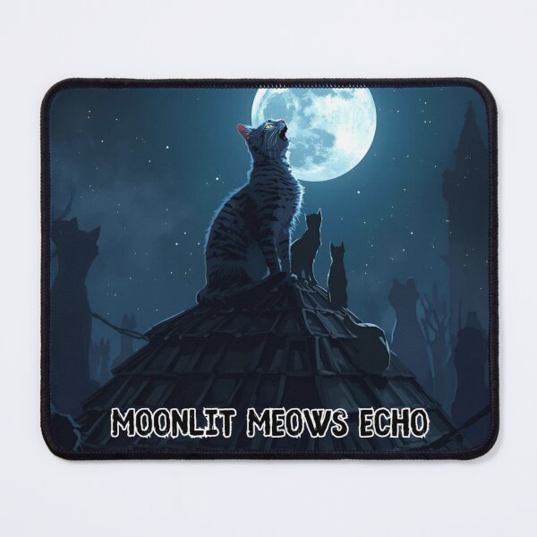 Item preview, Moonlit Meows Echo designed and sold by PetJoyPrintsCO.