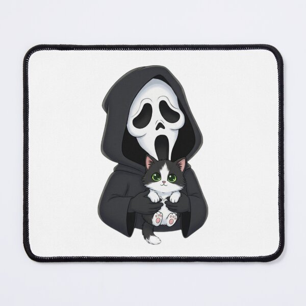 Item preview, Scream cat kitten meme movie ghostface ghost face parody weird love pink designed and sold by CheeseBlueprint.
