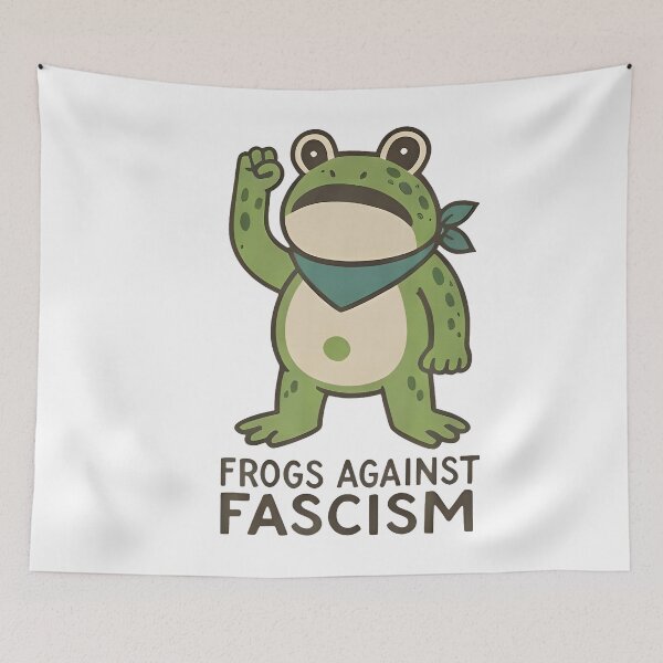 Item preview, Frogs Against Fascism - Portland Frog Protest designed and sold by AsiaStokes.