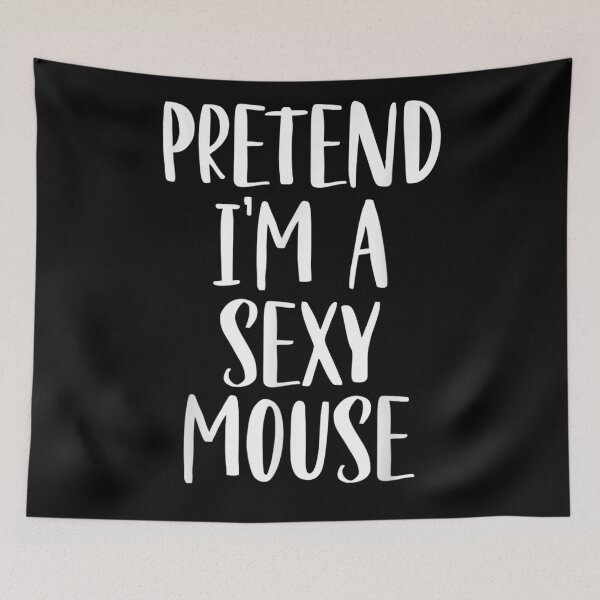 Item preview, Pretend I'm A Sexy Mouse Funny Lazy Halloween Costume designed and sold by EvelysEmelia.