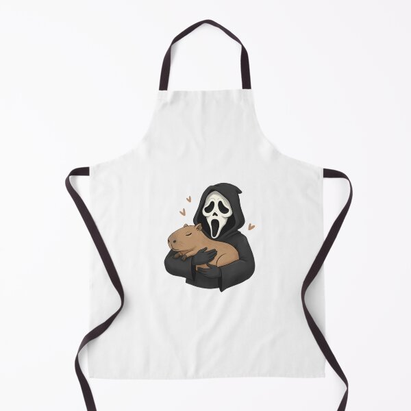 Item preview, Scream capybara meme movie ghostface ghost face parody weird love pink designed and sold by CheeseBlueprint.