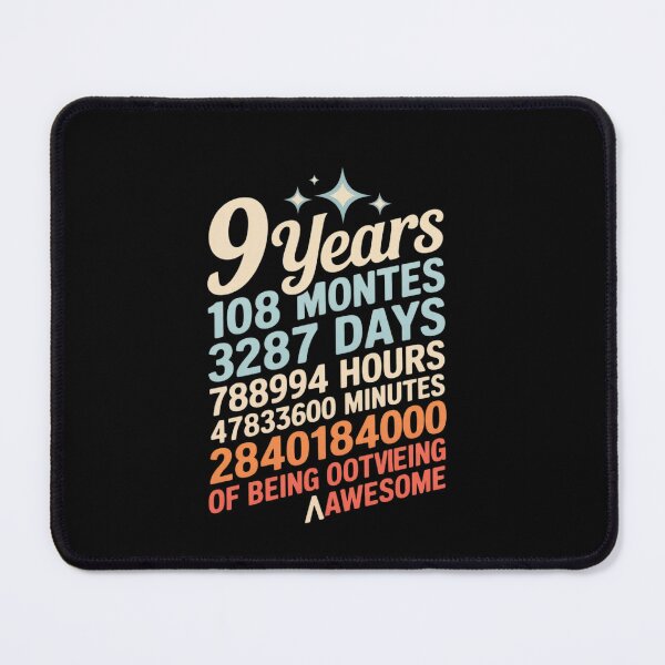 Item preview, 9 Years 108 Months Of Being Awesome 9th Birthday designed and sold by EllinoKlemo.