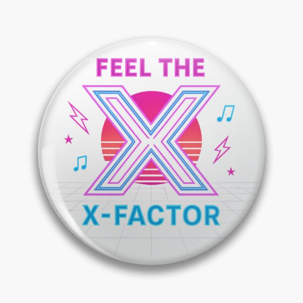 Item preview, Feel the X-Factor – Retro Neon Vibes designed and sold by closettycoot.