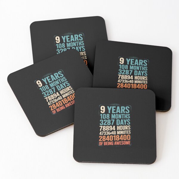 Item preview, 9 Years 108 Months Of Being Awesome Happy 9th Birthday  designed and sold by EllinoKlemo.