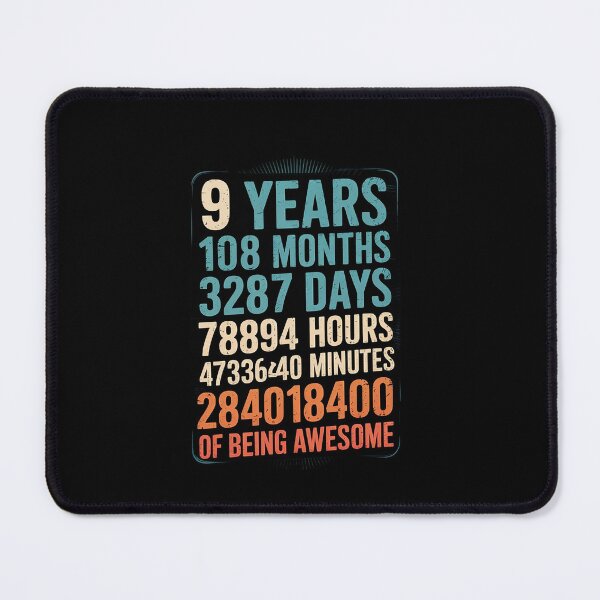Item preview, 9 Years 108 Months Of Being Awesome Happy 9th Birthday designed and sold by EllinoKlemo.