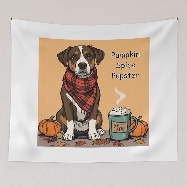 Item preview, Pumpkin Spice Pupster designed and sold by PetJoyPrintsCO.