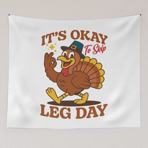 Item preview, It's Okay to Skip Leg Day Funny Turkey designed and sold by petestyles.