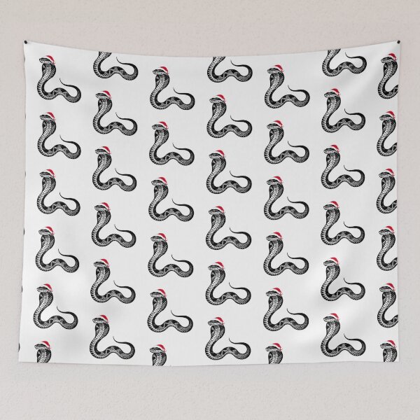 Item preview, Christmas King Cobra Art designed and sold by JollyCritters.