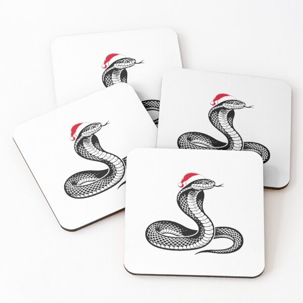 Item preview, Christmas King Cobra Art designed and sold by JollyCritters.