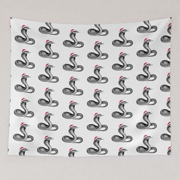 Item preview, Christmas King Cobra Art designed and sold by JollyCritters.