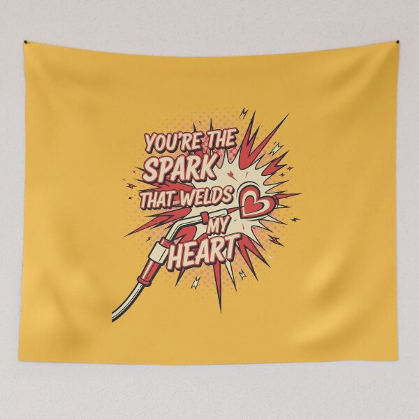 Item preview, You’re the Spark That Welds My Heart designed and sold by Thread Bubbler.