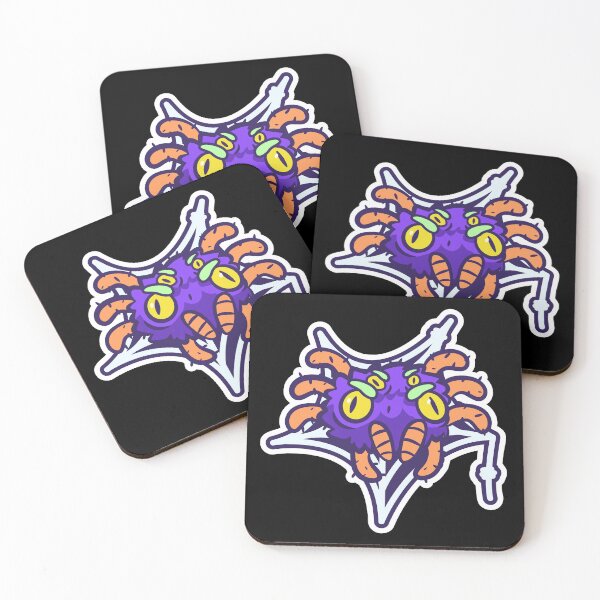 Item preview, Cute Cartoon Spider Monster on Web | Funny Halloween Creepy Creature Stickers designed and sold by FestivityFinds.