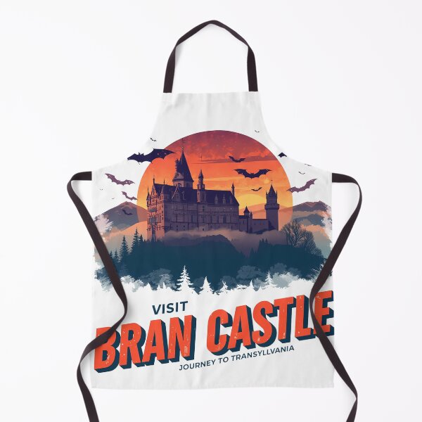Item preview, Visit Bran Castle Retro Travel Poster | Transylvania Souvenir Gift designed and sold by LoliDesignShop.
