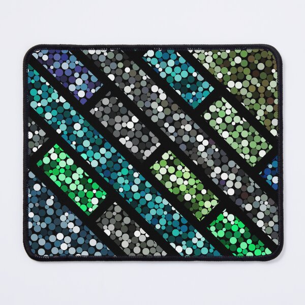 Item preview, The Teal and Indigo Divide : A Modern Mosaic designed and sold by RenderedWIntent.