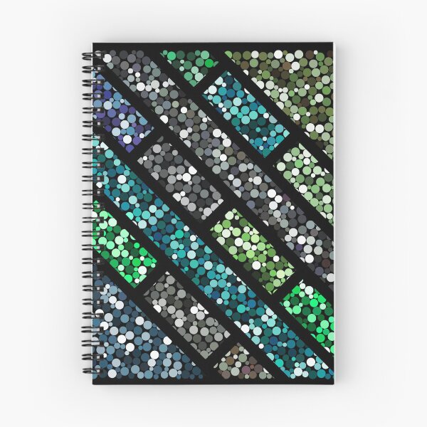 Item preview, The Teal and Indigo Divide : A Modern Mosaic designed and sold by RenderedWIntent.