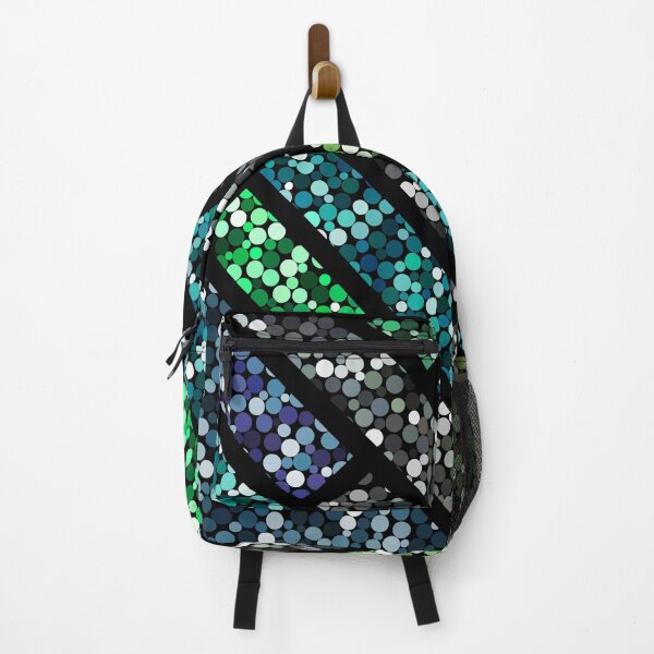Item preview, The Teal and Indigo Divide : A Modern Mosaic designed and sold by RenderedWIntent.