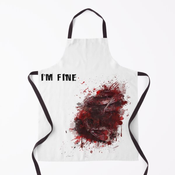 Item preview, I'm Fine Bloody Gory Wound Funny Sarcastic Halloween Horror designed and sold by HenikaPonko.