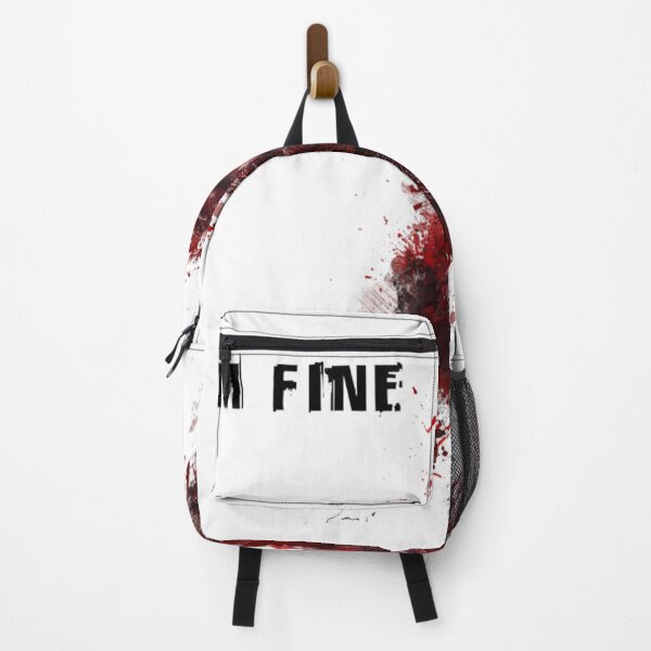 Item preview, I'm Fine Bloody Gory Wound Funny Sarcastic Halloween Horror designed and sold by HenikaPonko.