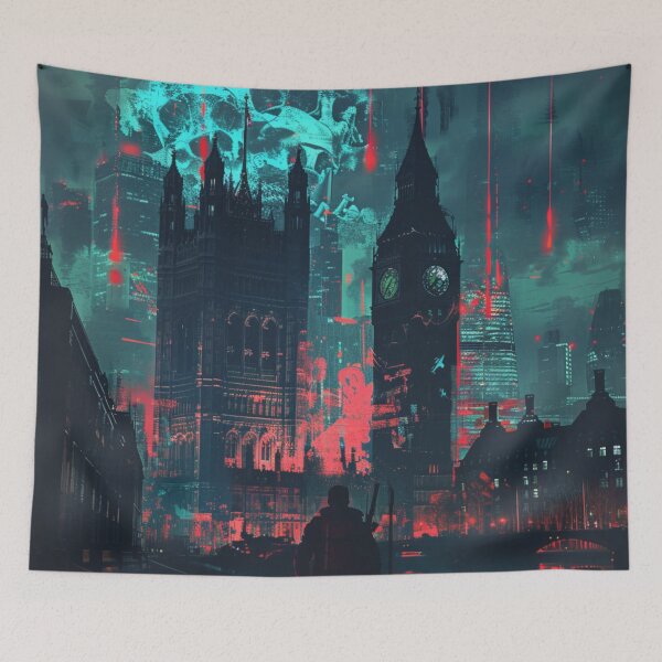 Item preview, After the Fall – Cyberpunk London in Neon Rain designed and sold by DJRob1337 Productions.