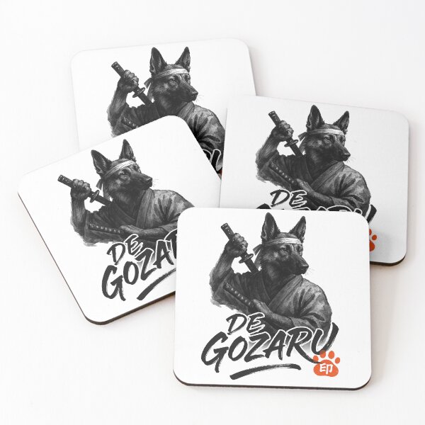 Item preview, German Shepherd Samurai | Japanese Ink Brush Dog | Type B designed and sold by koyuki-works.