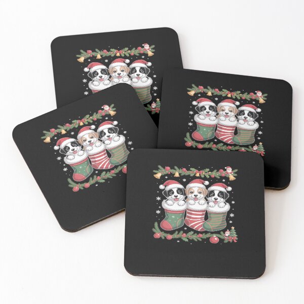 Item preview, Bernedoodle Dog in Christmas designed and sold by FranzFriesen.