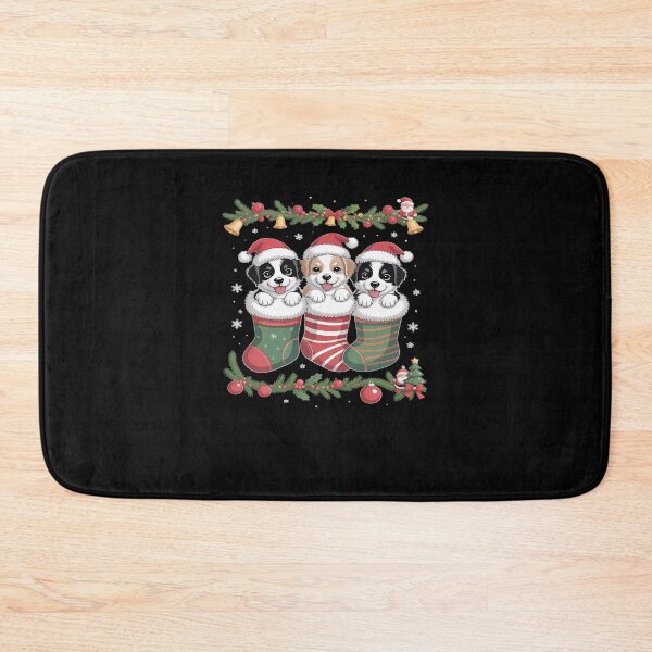 Item preview, Bernedoodle Dog in Christmas designed and sold by FranzFriesen.
