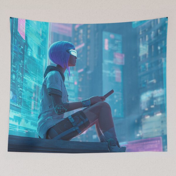 Item preview, Neon Solitude: The Future Is Quiet designed and sold by ArgentoArt.