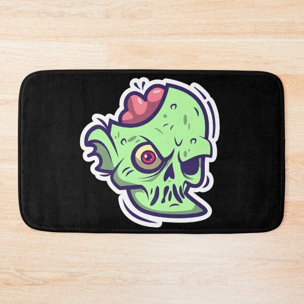 Item preview, Cartoon Zombie Head | Cute Spooky Halloween Undead Monster Stickers designed and sold by FestivityFinds.
