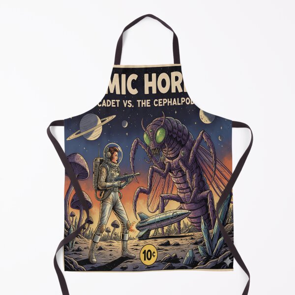 Item preview, Cosmic Horror! Space Cadet vs. The Cephalopod Beast (Vintage Sci-Fi Pulp Art) designed and sold by Retro Occult.