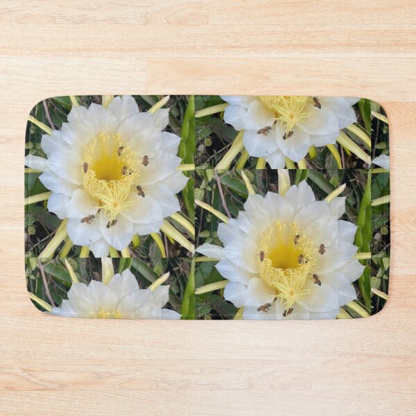 Item preview, Dragon Fruit Blossom with Bees designed and sold by TrisaThyme.