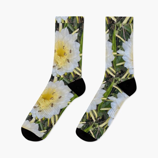Item preview, Dragon Fruit Blossom with Bees designed and sold by TrisaThyme.