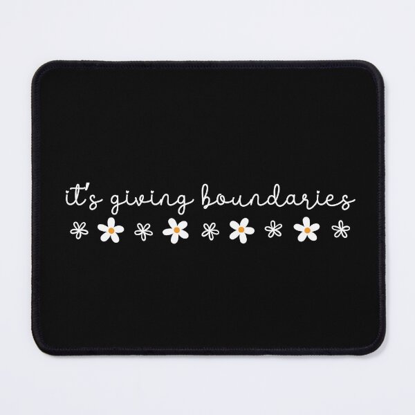 Item preview, It’s Giving Boundaries - Social Worker Mental Health Self Care Quote designed and sold by MyMomentShirt.